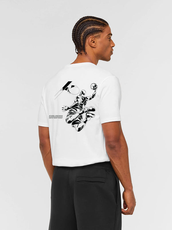 Basketball Graphic Tee Cotton T-shirt