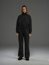 Set Cropped Sweatshirt With Wide Leg Pant