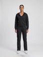 Set Cropped Jacket With straight Leg Pant