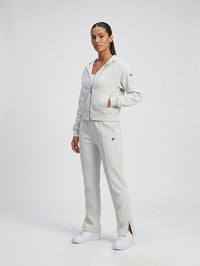 Set Cropped Jacket With straight Leg Pant