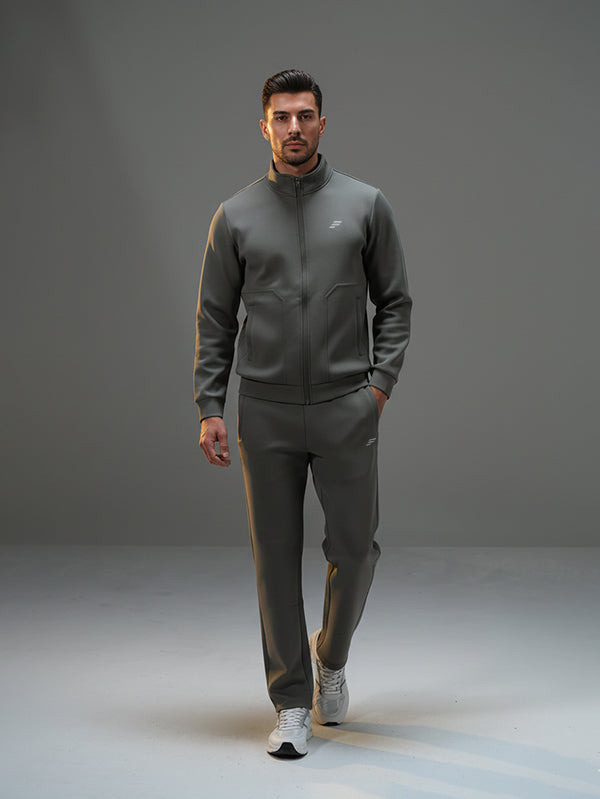 Set Jacket with Straight Leg Pant