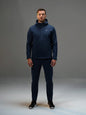 Polyester Set Jacket with Straight Leg Pant
