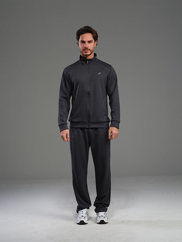 Set jacket with wide leg pant
