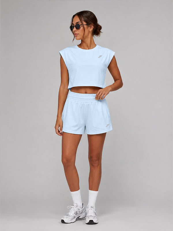 Set Oversized Crop Top With Short