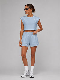 Set Oversized Crop Top With Short