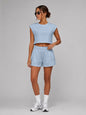 Set Oversized Crop Top With Short