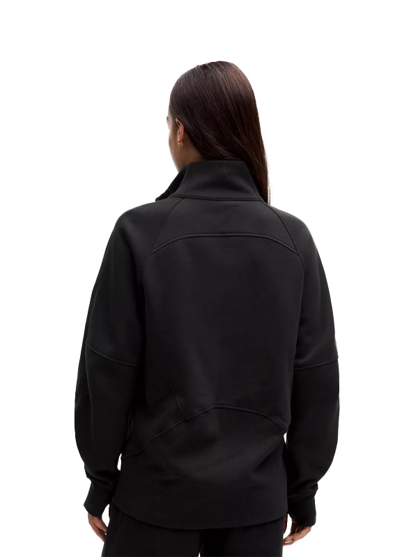 funnel-neck full-zip jacket