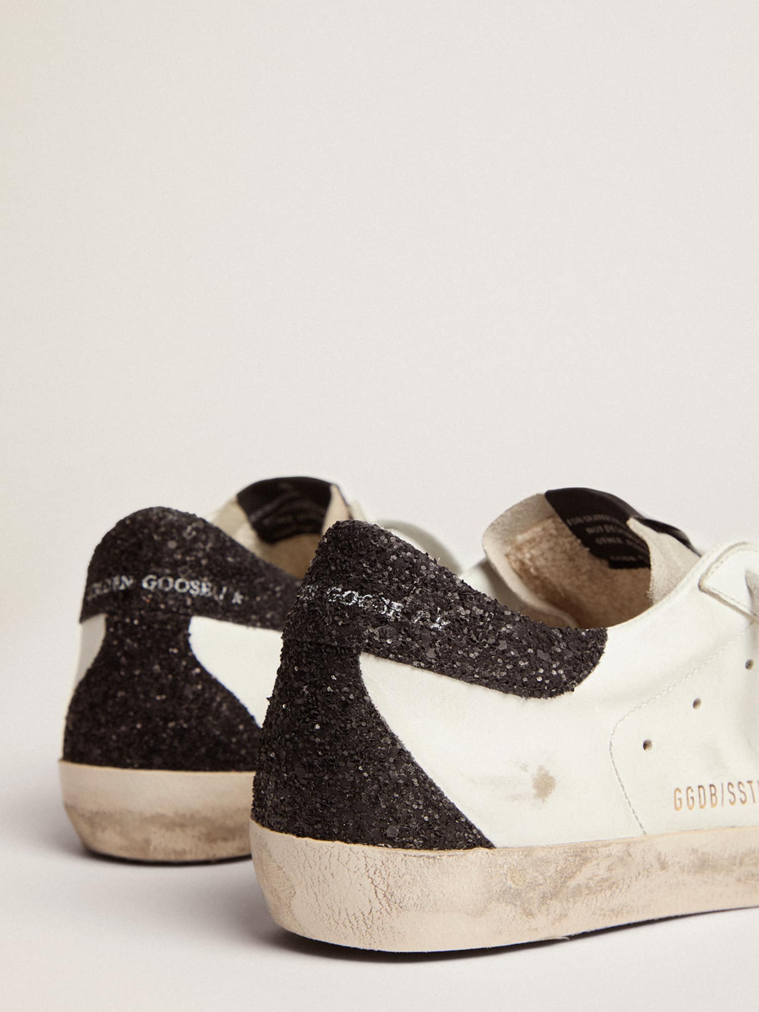 Golden Goose Super-Star in Nappa Leather with Gold Glitter