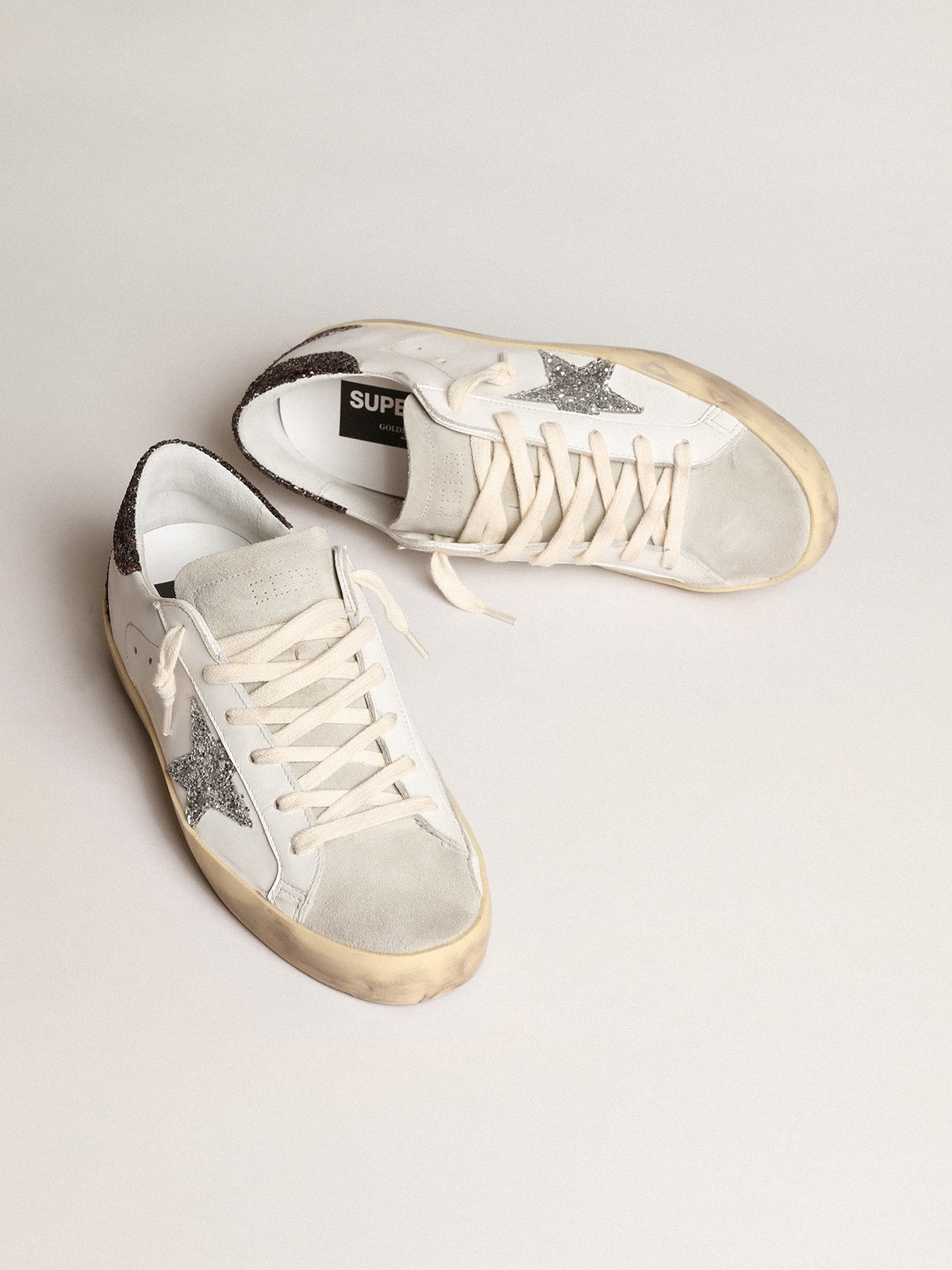 golden goose glitter silver