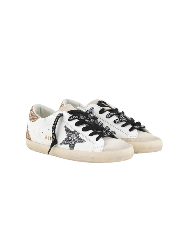 Golden goose white gold silver star