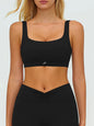 Wide-Strap Supportive Sports Bra