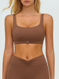 Wide-Strap Supportive Sports Bra
