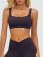 Wide-Strap Supportive Sports Bra