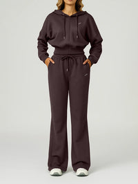 set cropped Jacket with wide leg pant