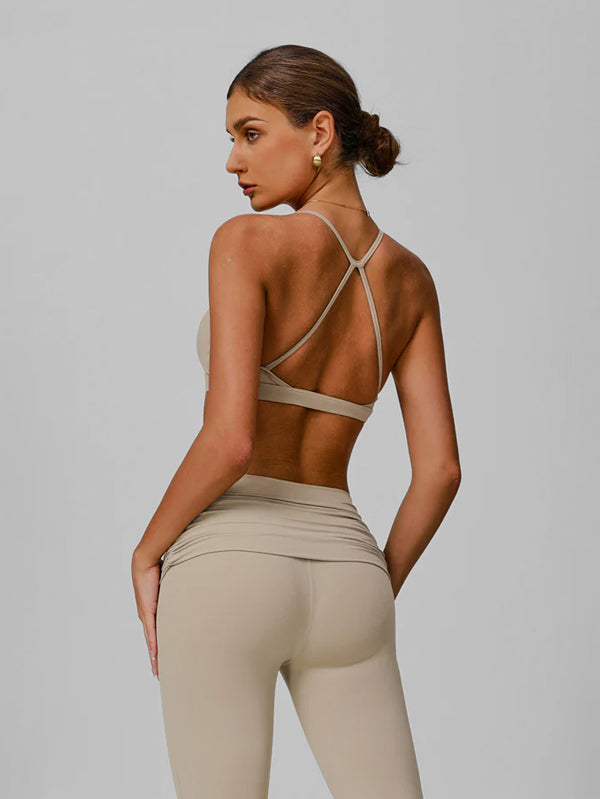 Cross Back and Thin Straps Sports Bras