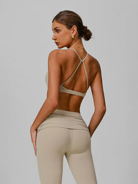 Cross Back and Thin Straps Sports Bras