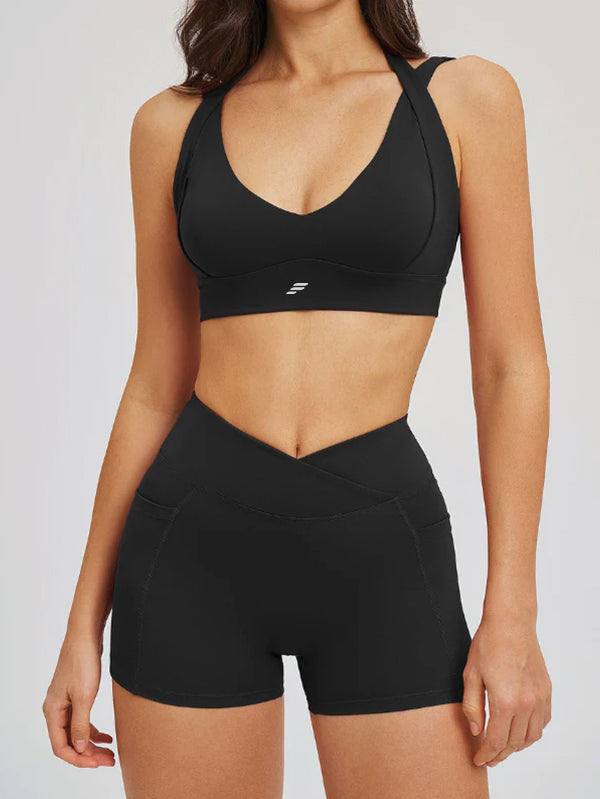 Halter-Neck Sports Bra