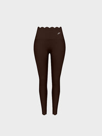High-Waist Scallop Scrunch Legging