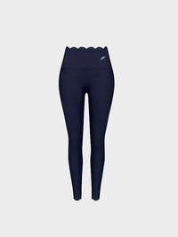 High-Waist Scallop Scrunch Legging