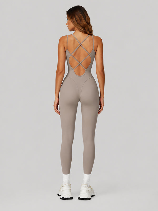 Cross-Back Jumpsuit