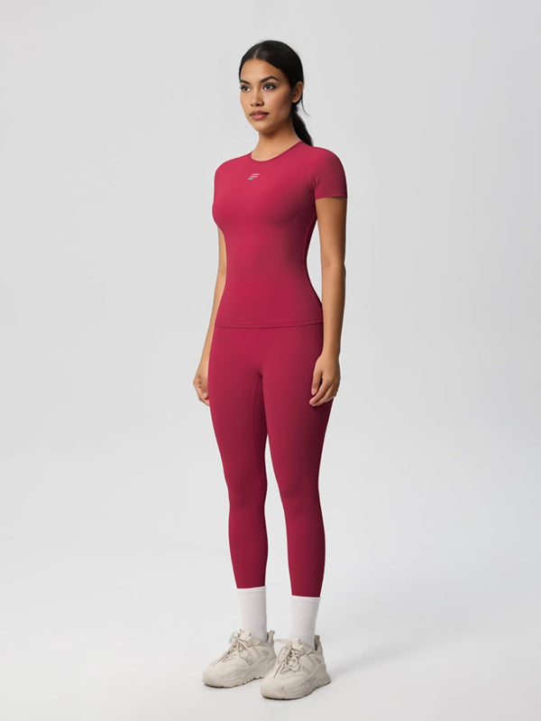 Set Slim Fit T-Shirt with High-Waist Legging