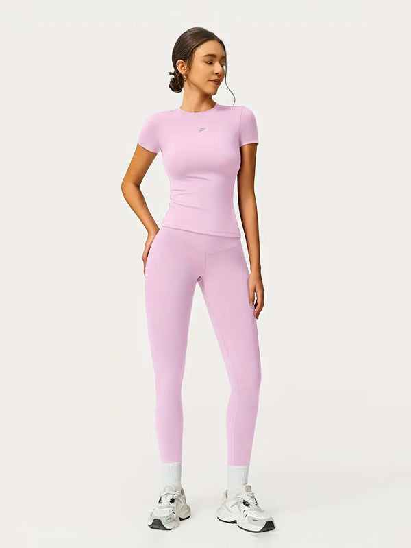 Set Slim Fit T-Shirt with High-Waist Legging