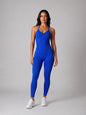 Set True Shape Ruched Halter Tank with Legging