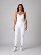 Set True Shape Ruched Halter Tank with Legging