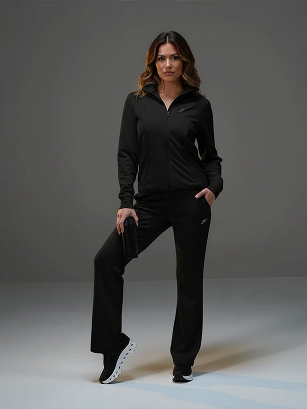 Set Jacket with Wide Leg Pant