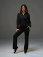 Set Jacket with Wide Leg Pant