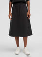 Modal-Blend High-Rise A-Line Midi Skirt