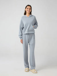 Set Casual Cropped Hoodie with pant