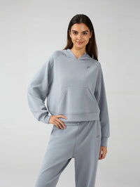 Set Casual Cropped Hoodie with pant
