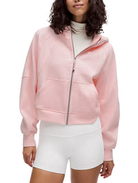 Cropped Full-Zip Hoodie