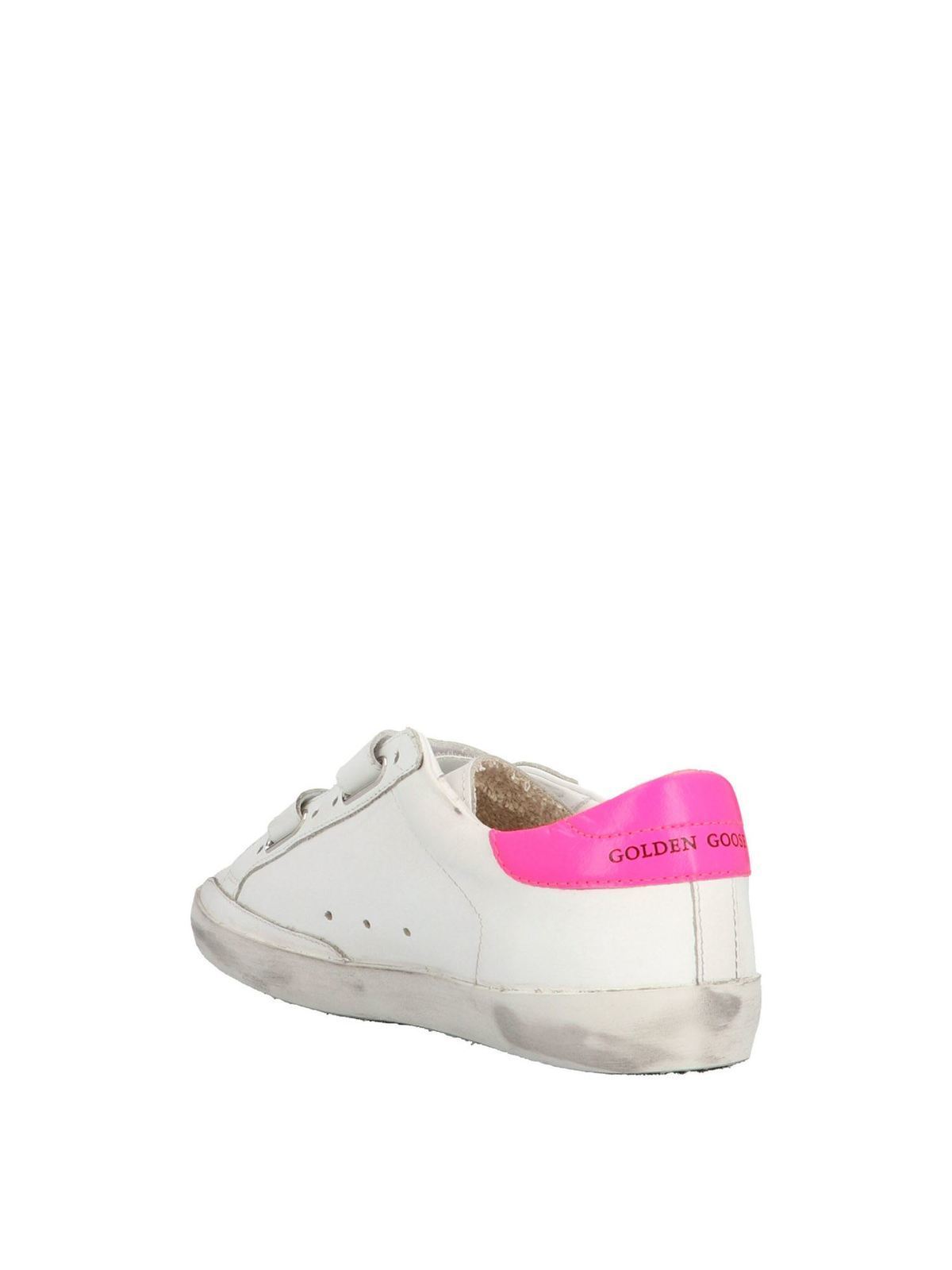 Golden Goose Old School Sneakers "White/Fuchsia"