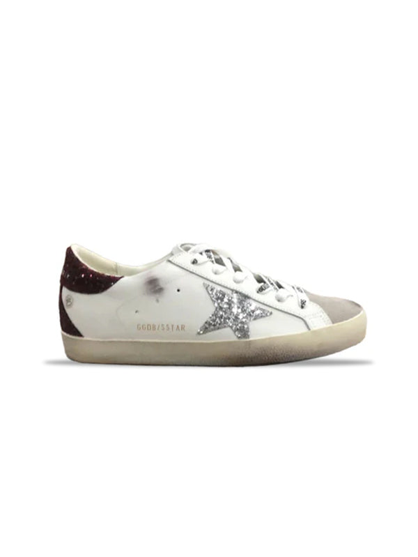 golden goose super star burgundy