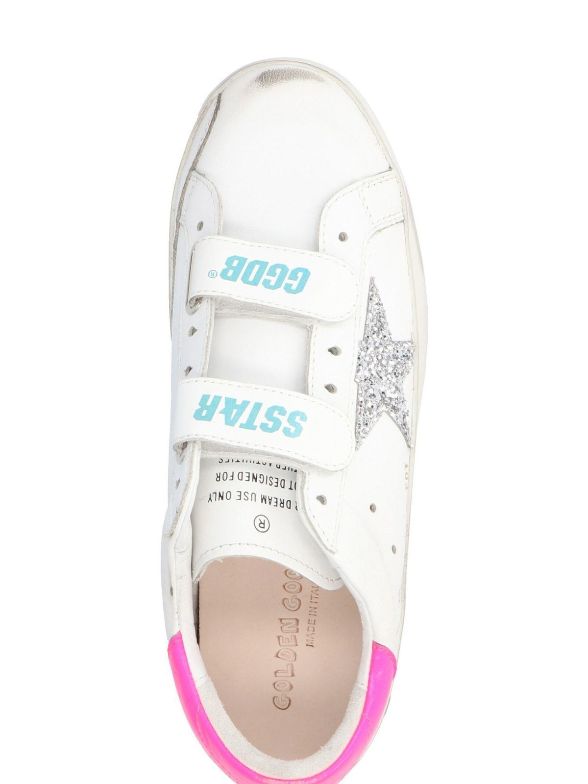 Golden Goose Old School Sneakers "White/Fuchsia"