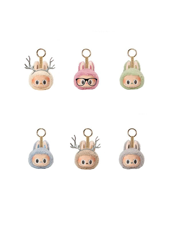Labubu Head Keychain