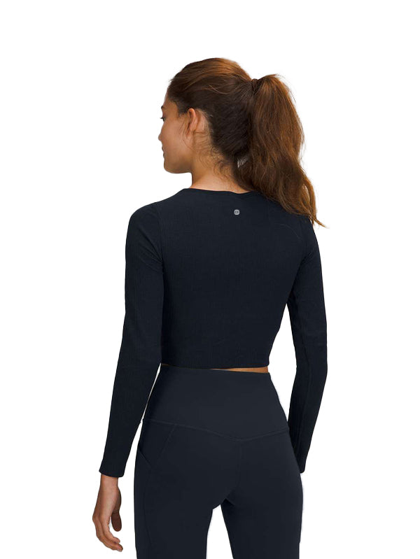 Cropped long sleeve shirt