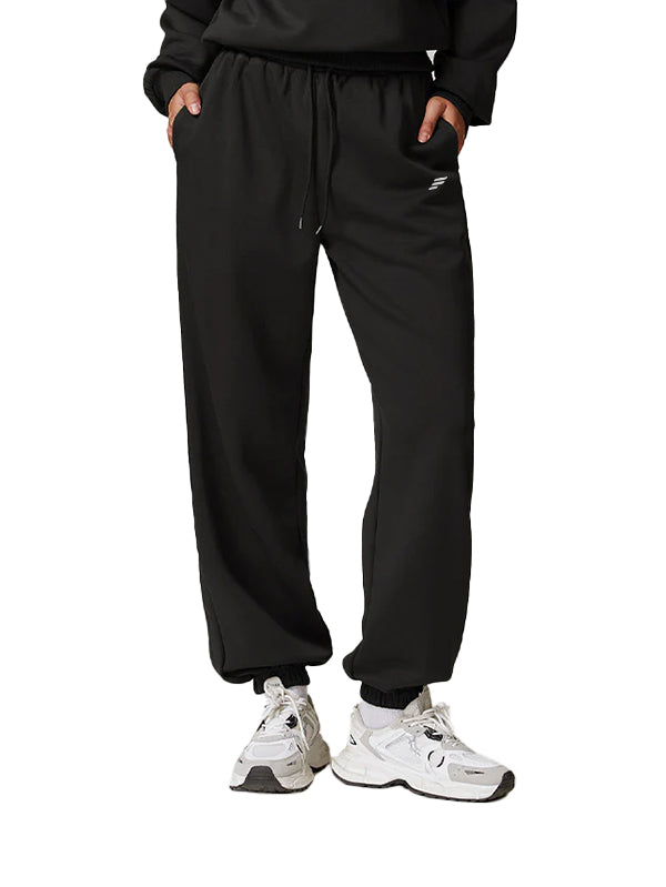 HIGH-WAISTED LOOSE-FITTING STRAIGHT-LEG SWEATPANTS