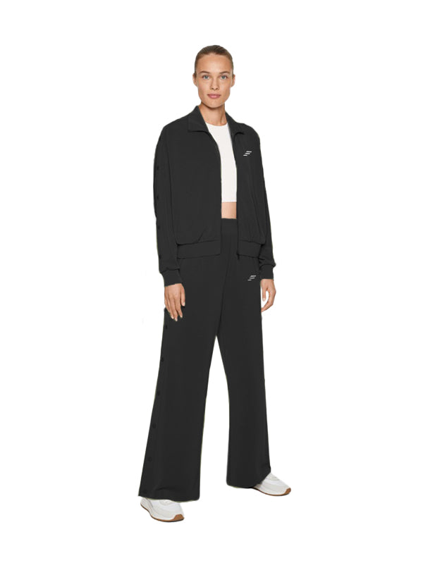 Women set wide leg trousers and jackets with buttons