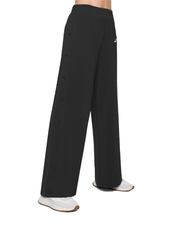 Women set wide leg trousers and jackets with buttons