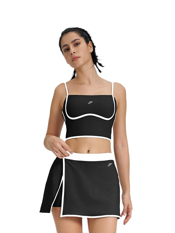 Skirt with sports bra