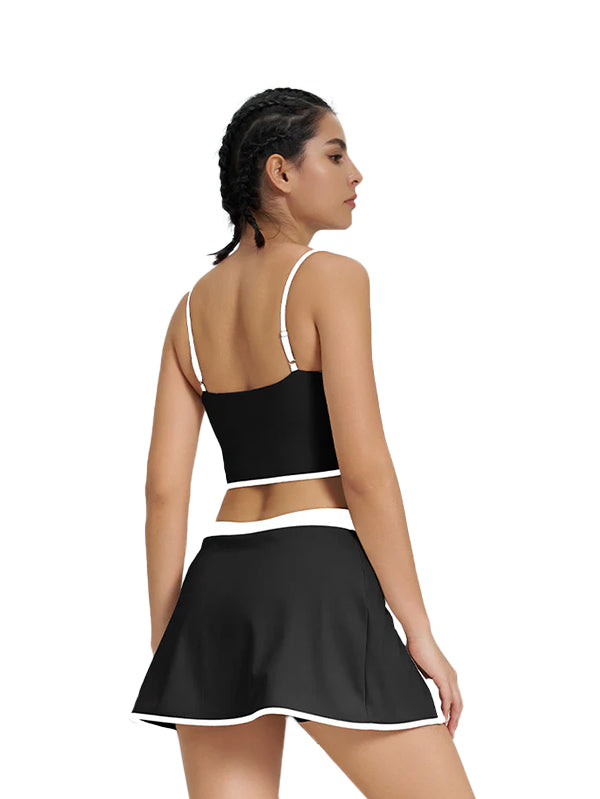 Skirt with sports bra