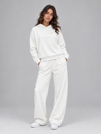 Set Hoodie With Wide Leg Pant