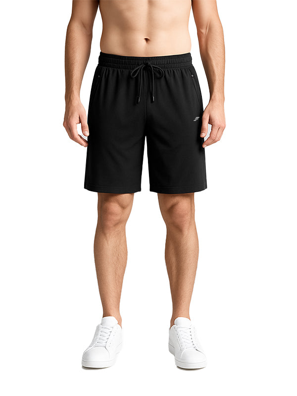 Polyester short with zip pockets