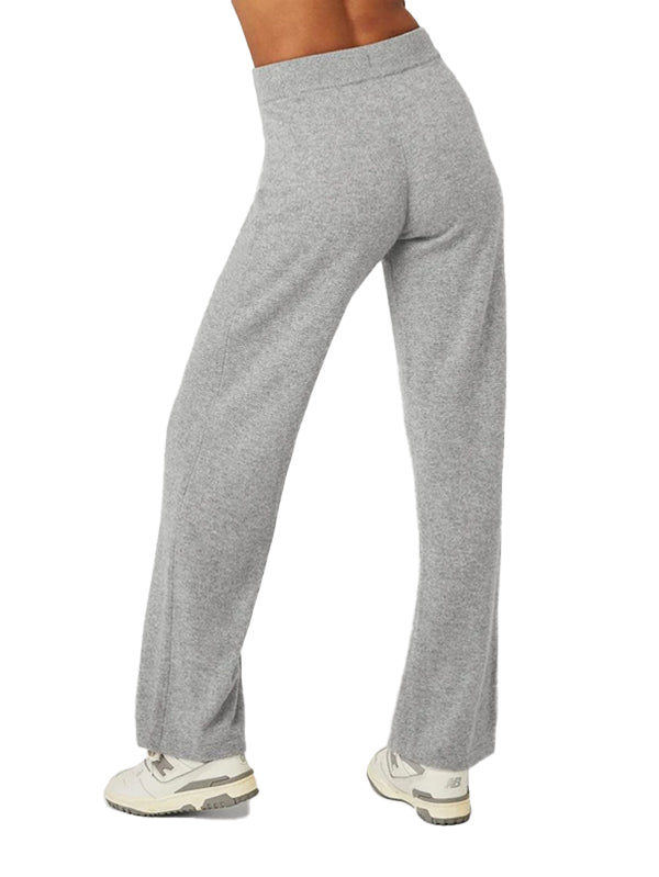 Cashmere High-Waist Jet Set Wide Leg Pant