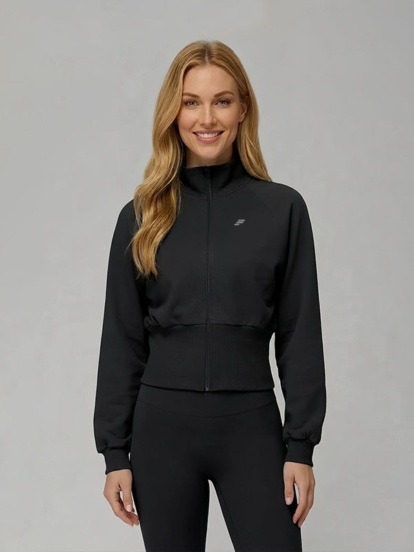 Cropped Full Zip Hoodie
