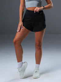 Running Shorts with Mesh Stitching