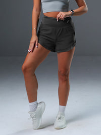 Running Shorts with Mesh Stitching